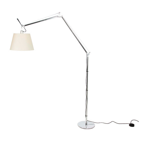 Stehleuchte Tolomeo Mega Terra mit Lampenschirm weiß