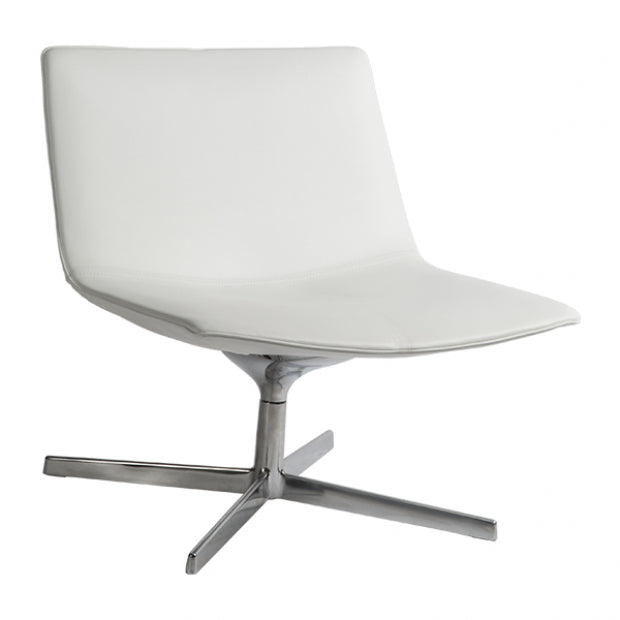 Loungesessel Catifa 60 4-Ways weiß Leder