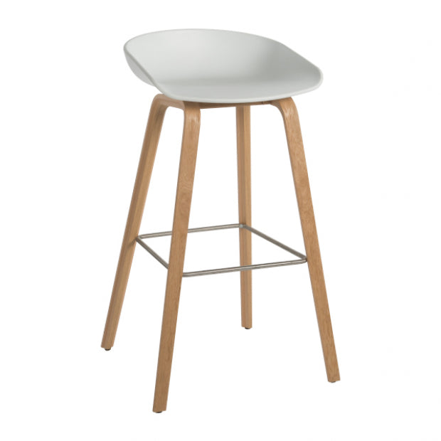 Barhocker About a Stool AAS 32 weiß/eiche