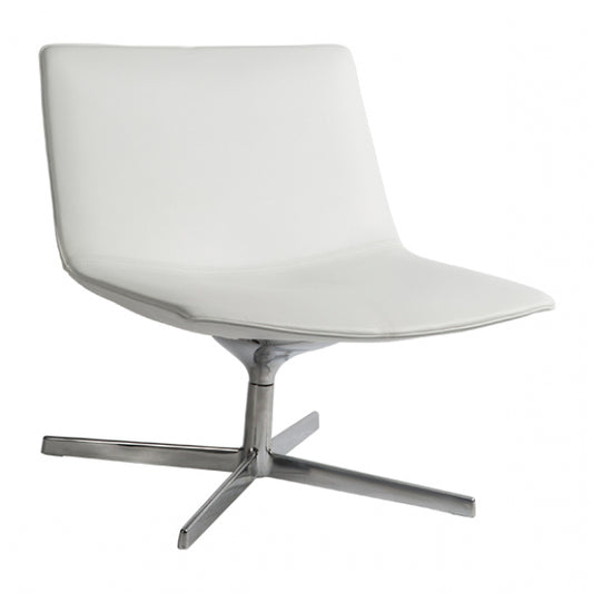 Loungesessel Catifa 60 4-Ways weiß Leder