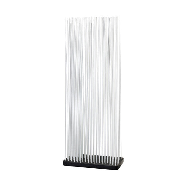 Raumteiler Fiber mit weißen Fiberglasstäben